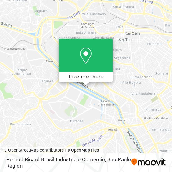 Pernod Ricard Brasil Indústria e Comércio map