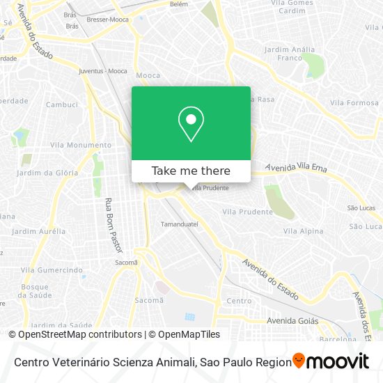 Centro Veterinário Scienza Animali map