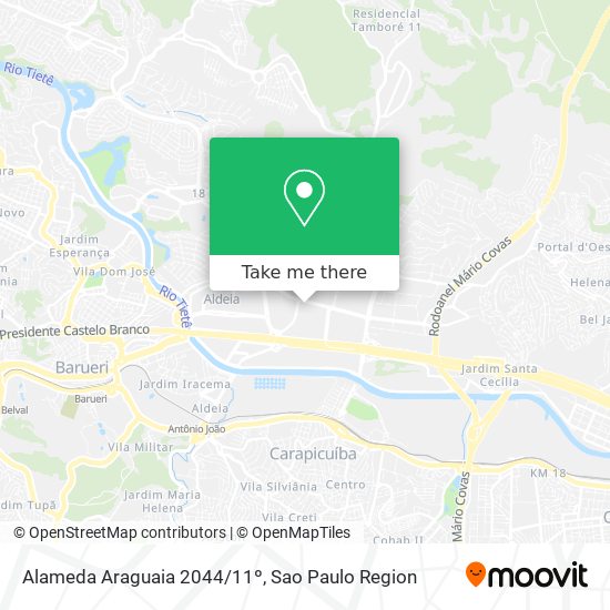Mapa Alameda Araguaia 2044/11º