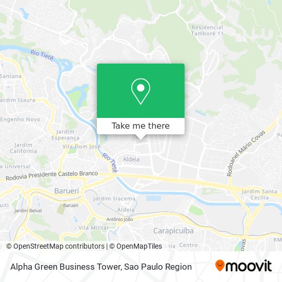 Mapa Alpha Green Business Tower