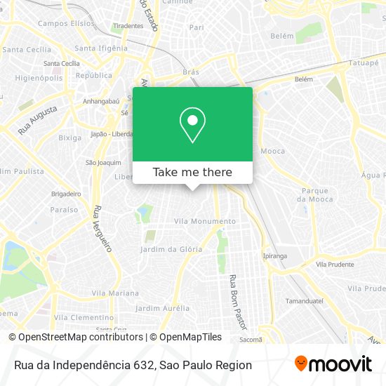 Rua da Independência 632 map