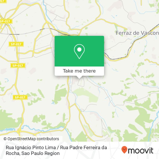 Mapa Rua Ignácio Pinto Lima / Rua Padre Ferreira da Rocha