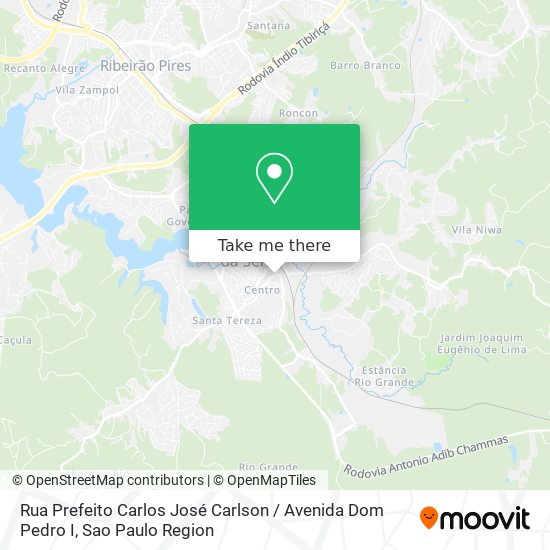 Rua Prefeito Carlos José Carlson / Avenida Dom Pedro I map