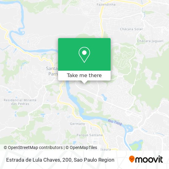Estrada de Lula Chaves, 200 map