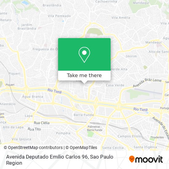 Avenida Deputado Emílio Carlos 96 map