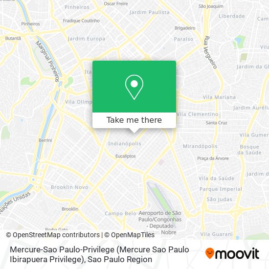 Mercure-Sao Paulo-Privilege map