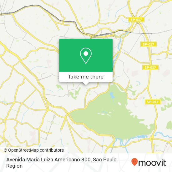 Avenida Maria Luiza Americano 800 map