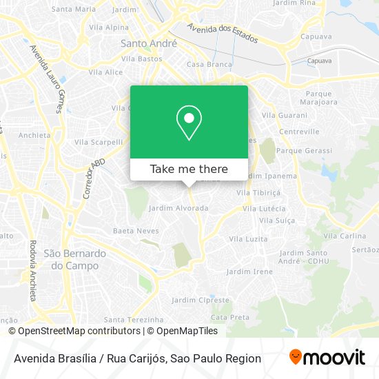 Avenida Brasília / Rua Carijós map