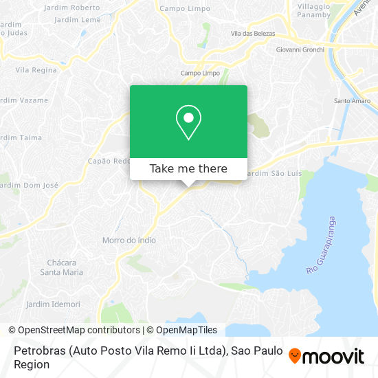 Mapa Petrobras (Auto Posto Vila Remo Ii Ltda)