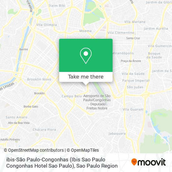 Mapa ibis-São Paulo-Congonhas (Ibis Sao Paulo Congonhas Hotel Sao Paulo)