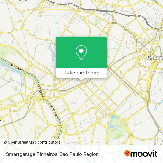 Smartgarage Pinheiros map