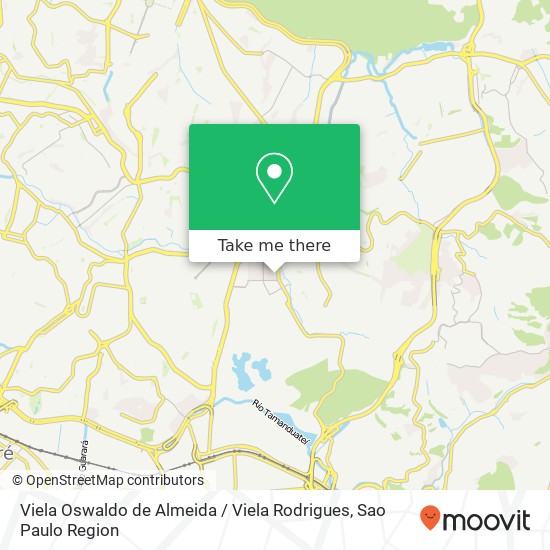Mapa Viela Oswaldo de Almeida / Viela Rodrigues