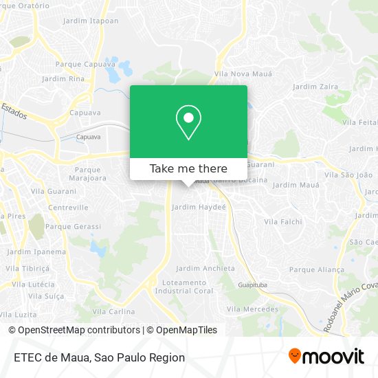 ETEC de Maua map