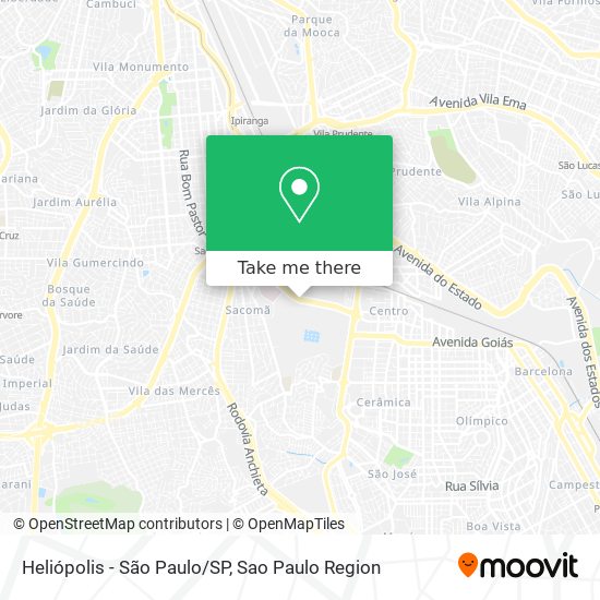 Heliópolis - São Paulo/SP map