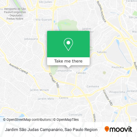 Mapa Jardim São Judas Campanário