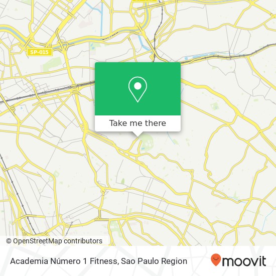 Mapa Academia Número 1 Fitness