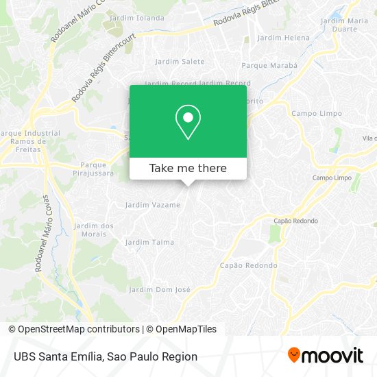 UBS Santa Emília map