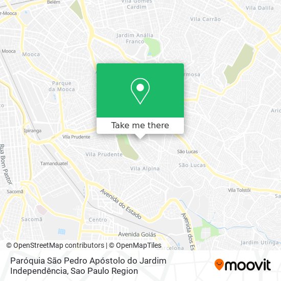 Paróquia São Pedro Apóstolo do Jardim Independência map