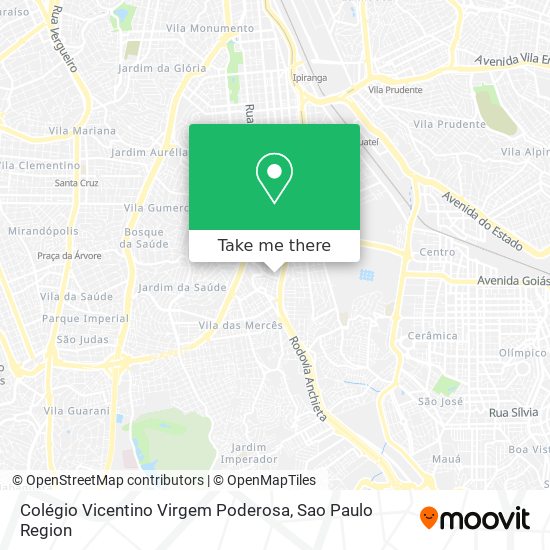 Colégio Vicentino Virgem Poderosa map