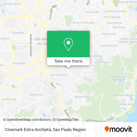 Cinemark Extra Anchieta map