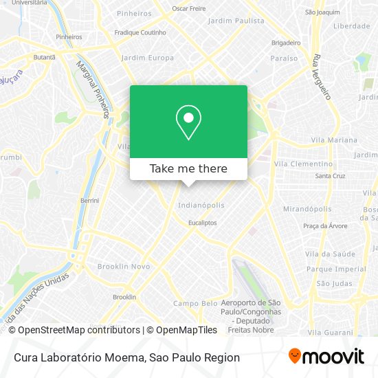 Cura Laboratório Moema map