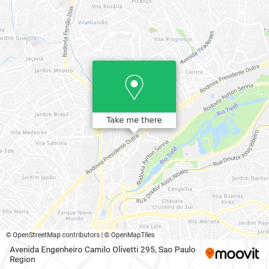 Mapa Avenida Engenheiro Camilo Olivetti 295