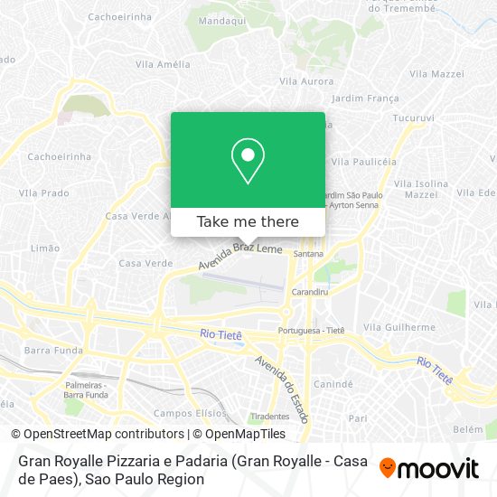 Gran Royalle Pizzaria e Padaria (Gran Royalle - Casa de Paes) map
