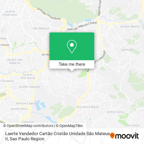 Laerte Vendedor Cartão Cristão Unidade São Mateus II map