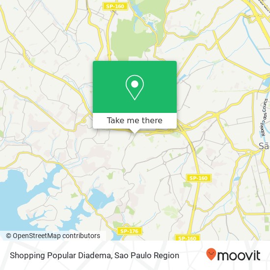 Mapa Shopping Popular Diadema