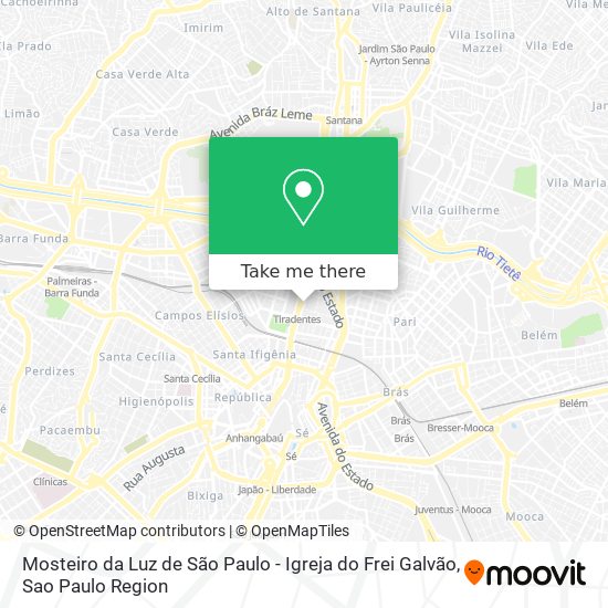 Mosteiro da Luz de São Paulo - Igreja do Frei Galvão map