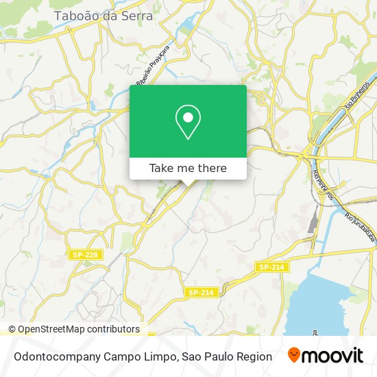 Mapa Odontocompany Campo Limpo