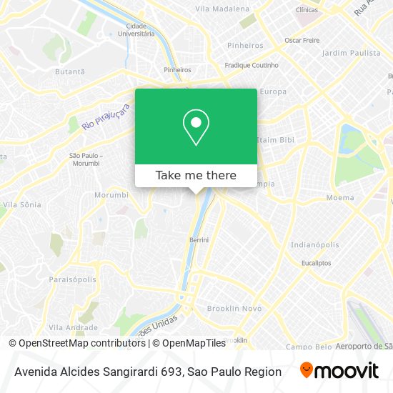 Mapa Avenida Alcides Sangirardi 693