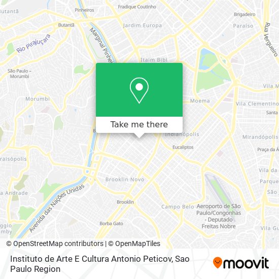 Instituto de Arte E Cultura Antonio Peticov map