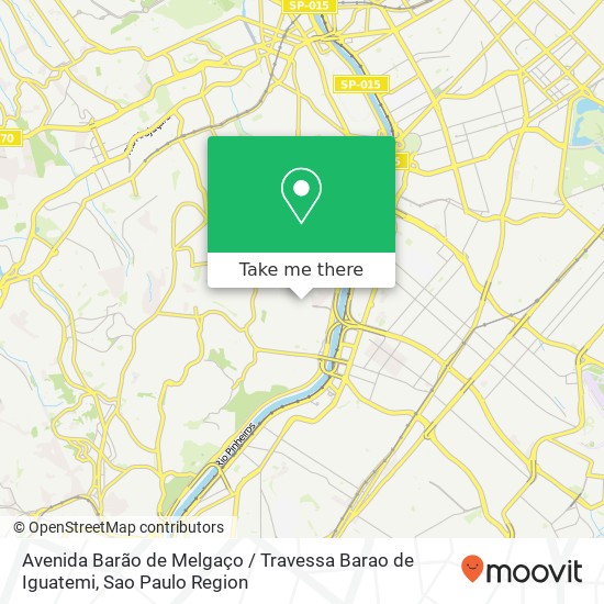 Mapa Avenida Barão de Melgaço / Travessa Barao de Iguatemi