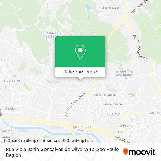 Rua Viela Janio Gonçalves de Oliveira 1a map