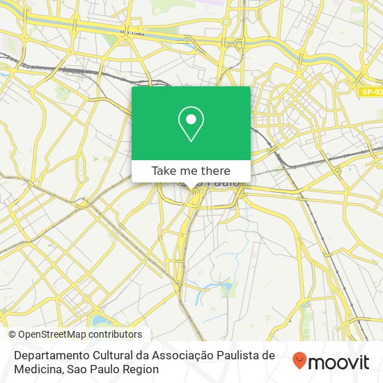 Departamento Cultural da Associação Paulista de Medicina map