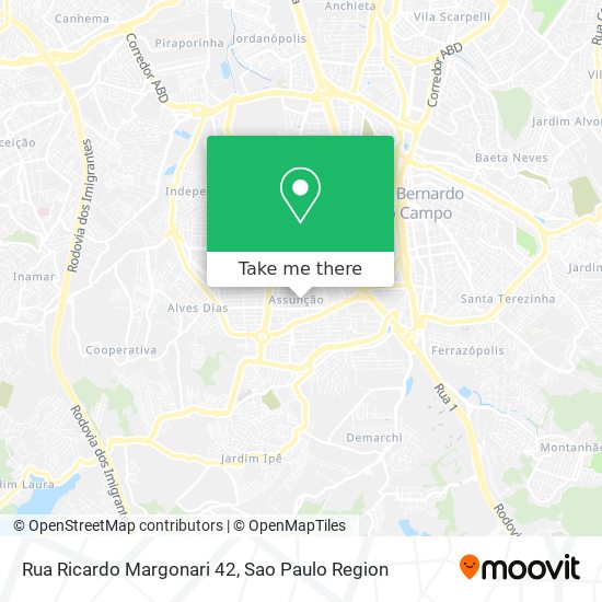 Rua Ricardo Margonari 42 map