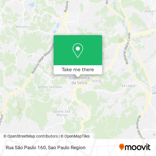 Rua São Paulo 160 map
