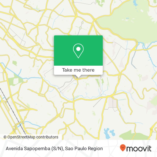 Mapa Avenida Sapopemba (S/N)