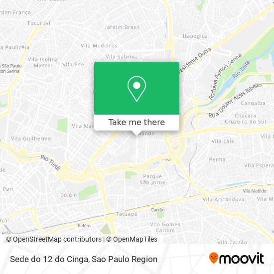 Mapa Sede do 12 do Cinga