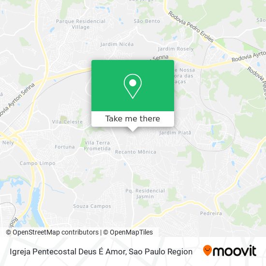 Igreja Pentecostal Deus É Amor map