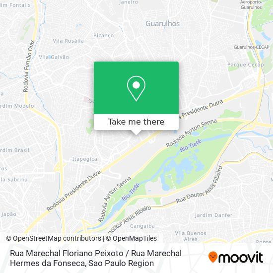 Mapa Rua Marechal Floriano Peixoto / Rua Marechal Hermes da Fonseca