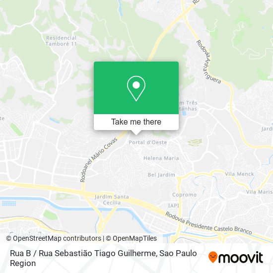 Rua B / Rua Sebastião Tiago Guilherme map