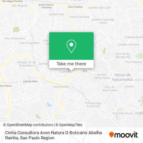 Cintia Consultora Avon Natura O Boticário Abelha Rainha map