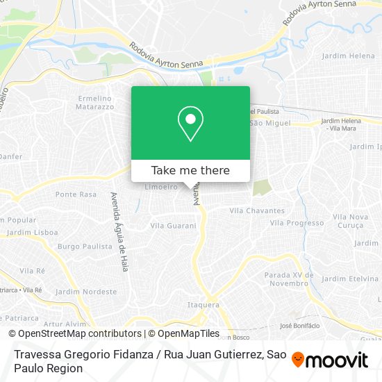 Travessa Gregorio Fidanza / Rua Juan Gutierrez map