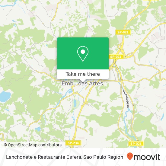 Lanchonete e Restaurante Esfera map