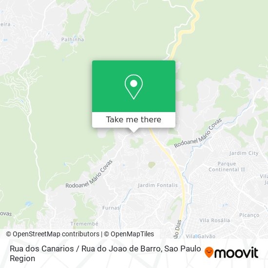 Rua dos Canarios / Rua do Joao de Barro map