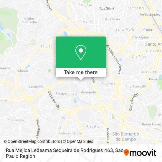 Mapa Rua Mejica Ledesma Sequeira de Rodrigues 463