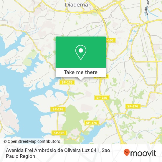 Mapa Avenida Frei Ambrósio de Oliveira Luz 641
