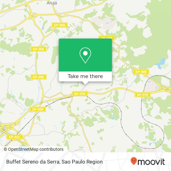 Buffet Sereno da Serra map